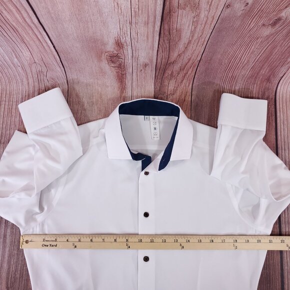 State & Liberty Shirt Small The Springer Limited Edition White with Navy Accents - Picture 13 of 14